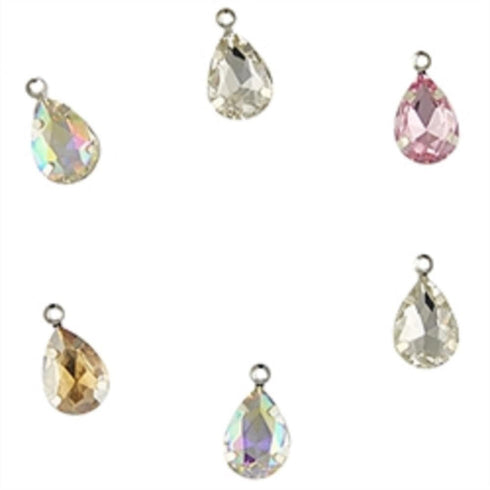 AussieSuperStore Jewellery Making Supplies Style & Grace Crystal Silver Rhinestone Teardrop Pendant Style & Grace Crystal Silver Rhinestone Teardrop Pendant | Jewellery Making Findings | Jewellery Making Supplies 9323823209353 CR20006